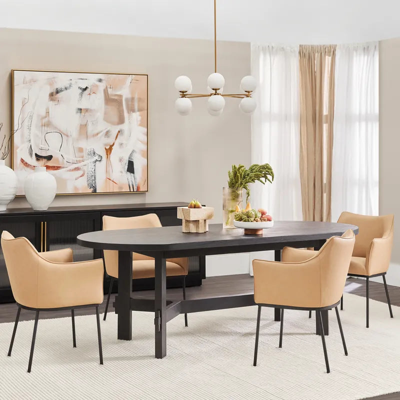 Noho Oval Dining Table - Black