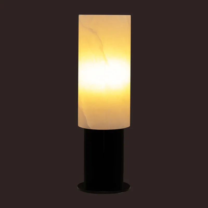 Samara Alabaster Table Lamp - Black