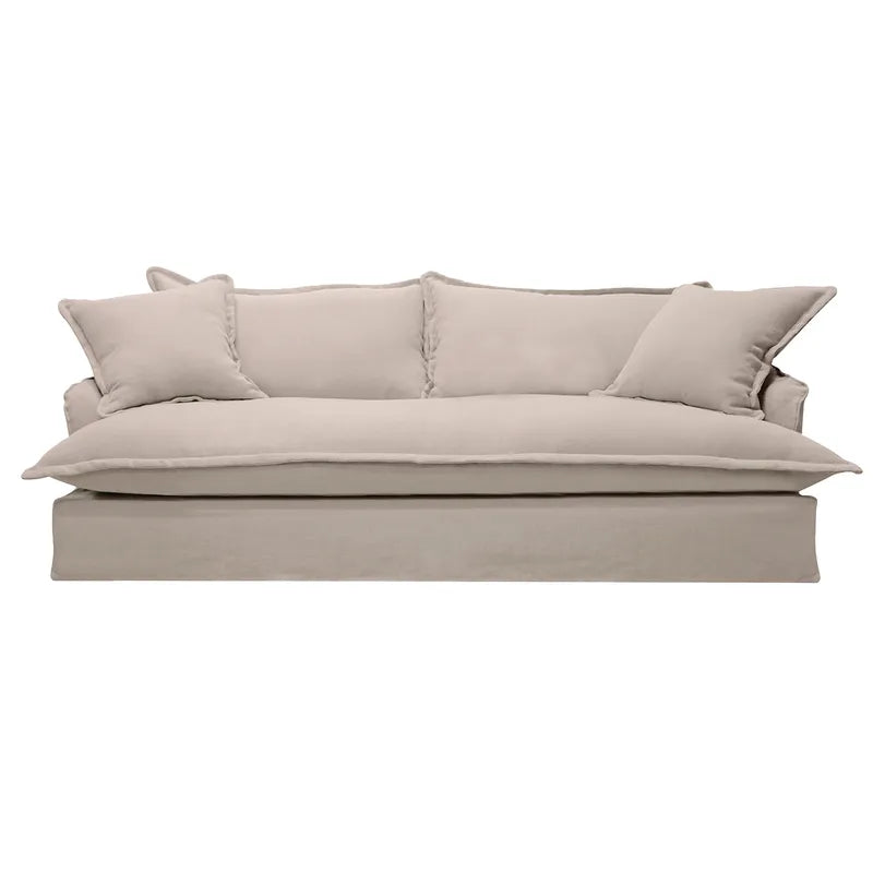 Hayman 3 Seater Slip Cover Sofa - Natural Linen