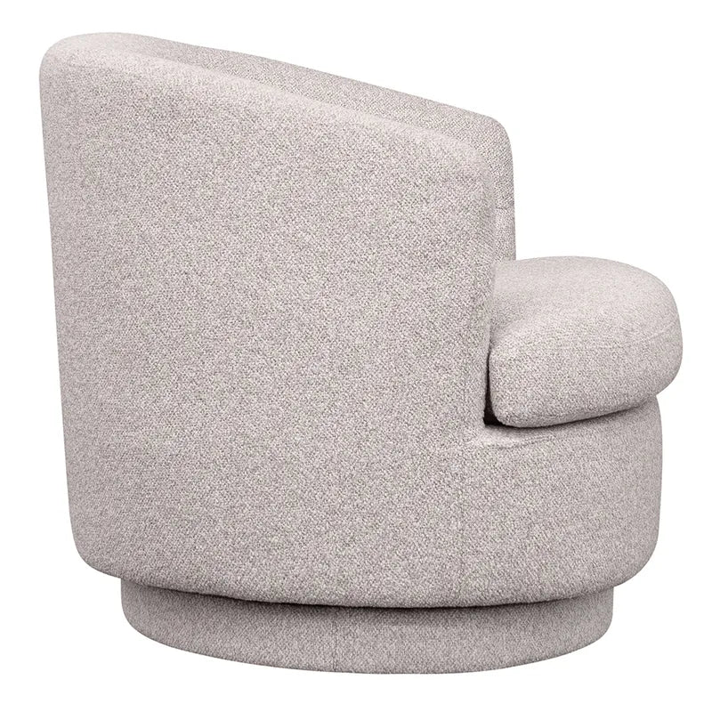 Holly Swivel Armchair - Warm Grey