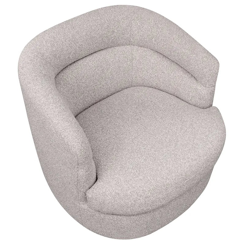 Holly Swivel Armchair - Warm Grey