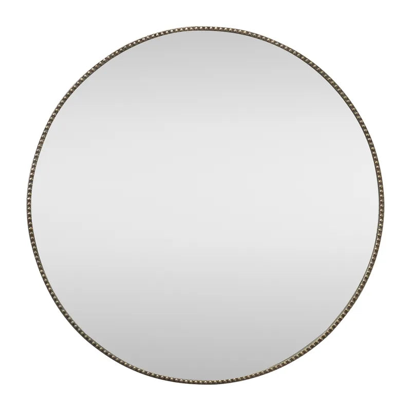 Vera Round Mirror - Antique Silver