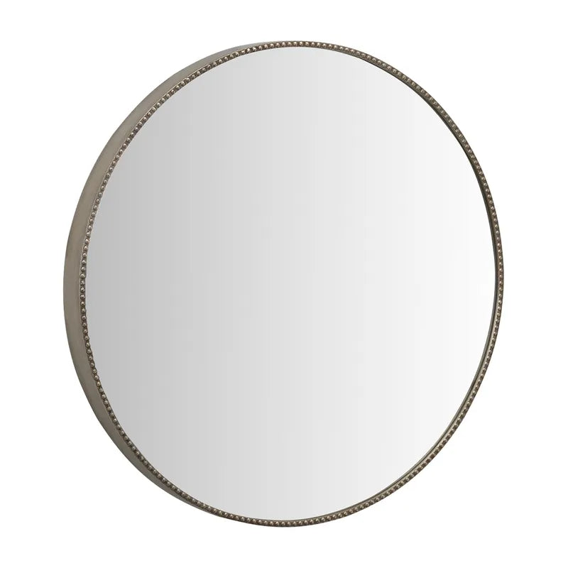 Vera Round Mirror - Antique Silver