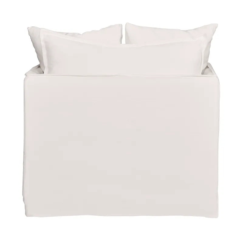 Palm Beach Slip Cover Armchair - White Linen