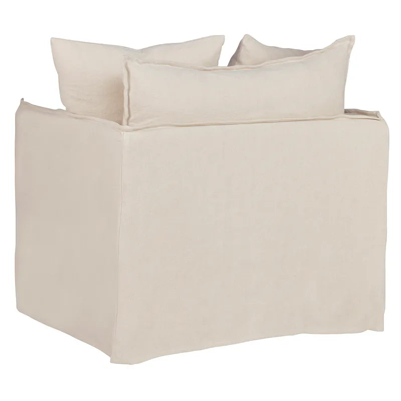 Palm Beach Slip Cover Armchair - Natural Linen