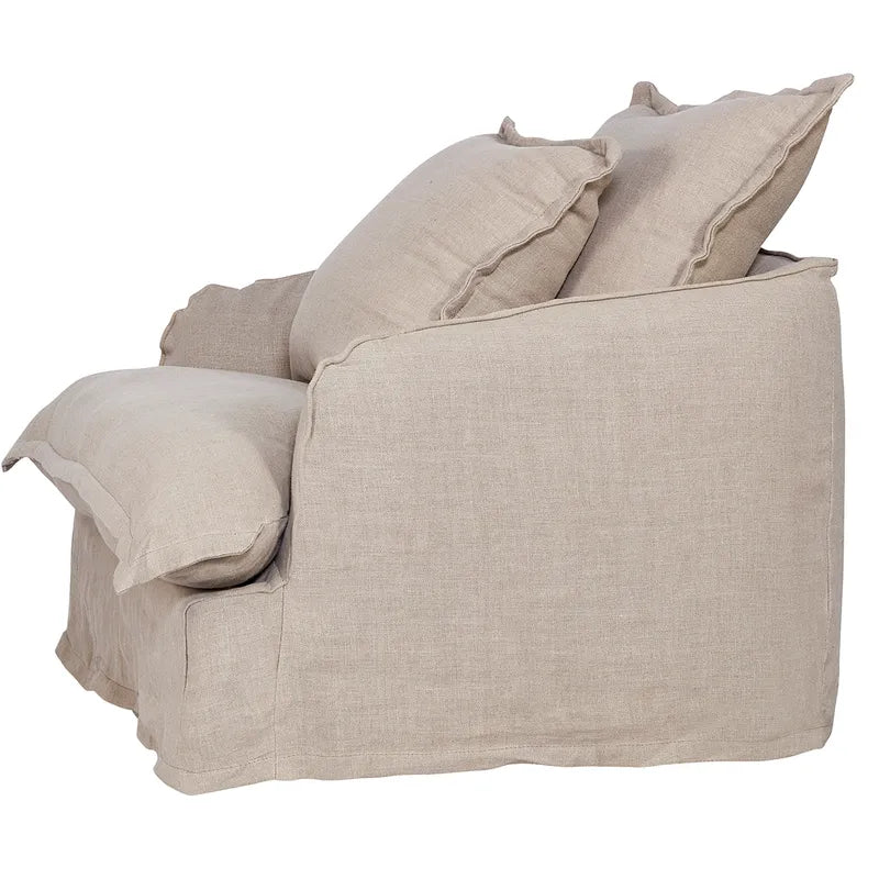 Hayman Slip Cover Armchair - Natural Linen