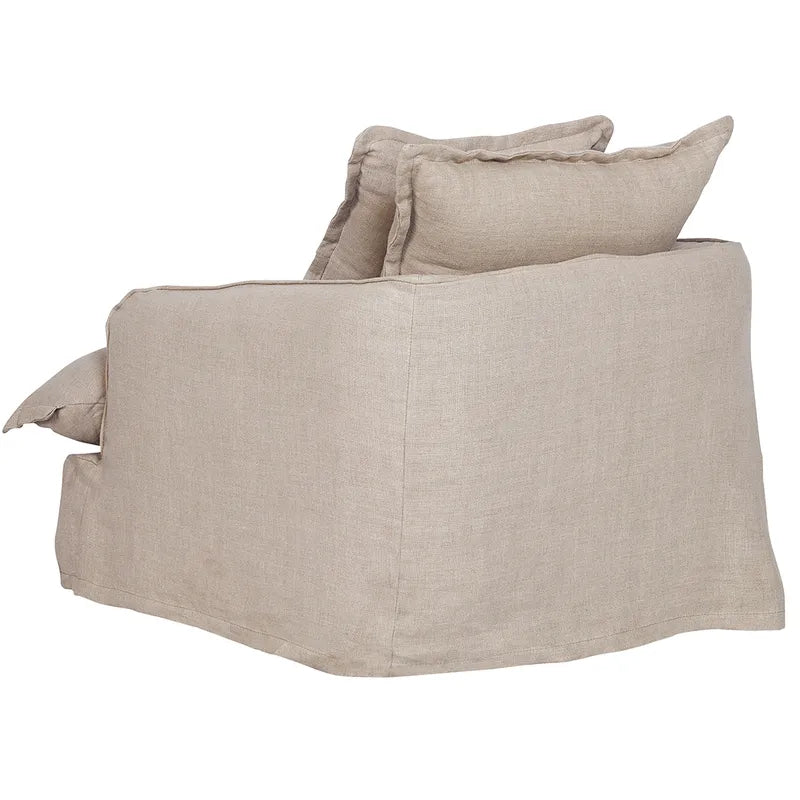 Hayman Slip Cover Armchair - Natural Linen