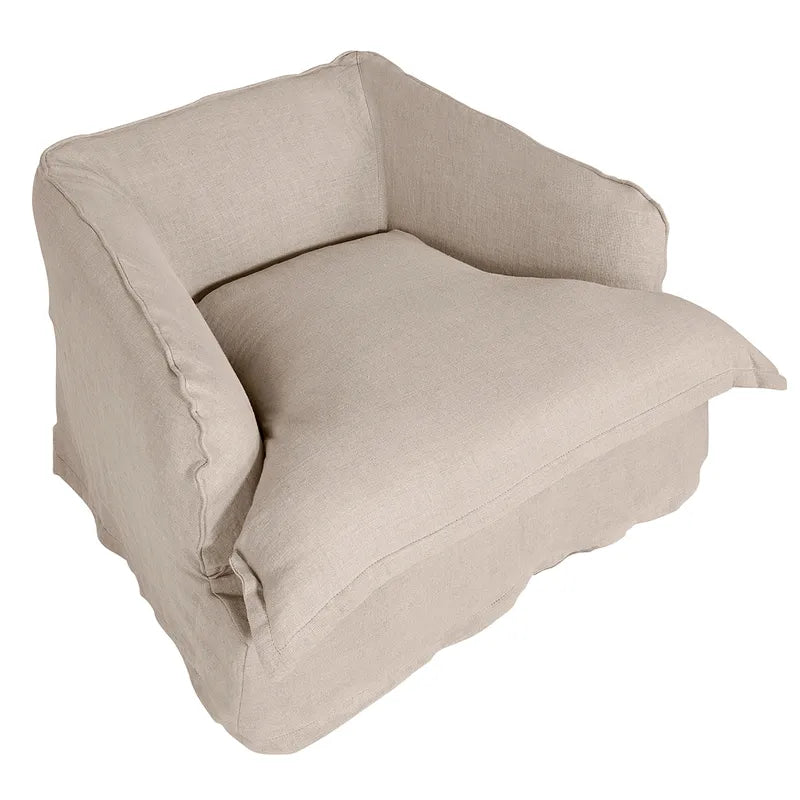 Hayman Slip Cover Armchair - Natural Linen