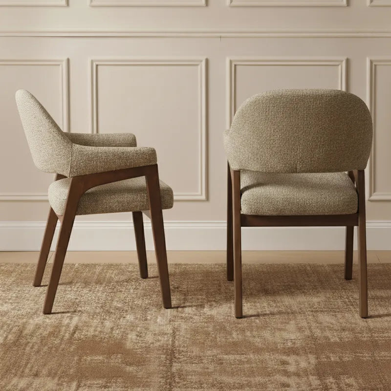 Koen Dining Armchair - Brown