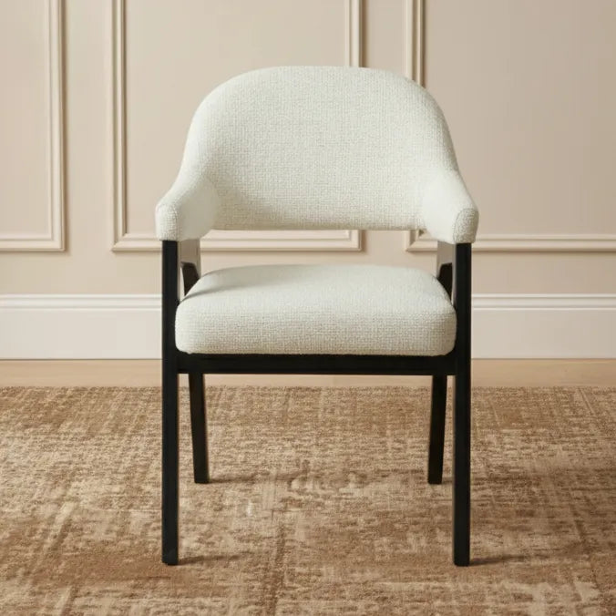 Koen Dining Armchair - Ivory