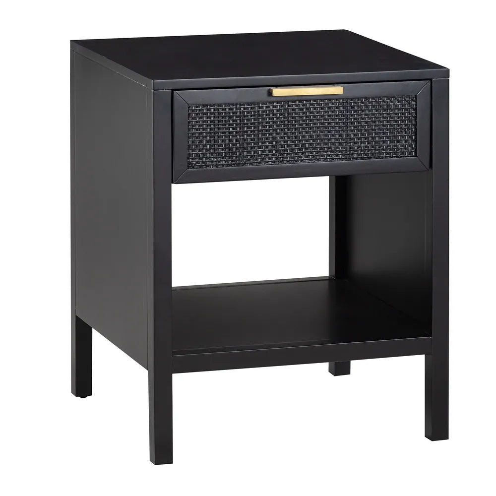 Santorini Bedside Table - Black