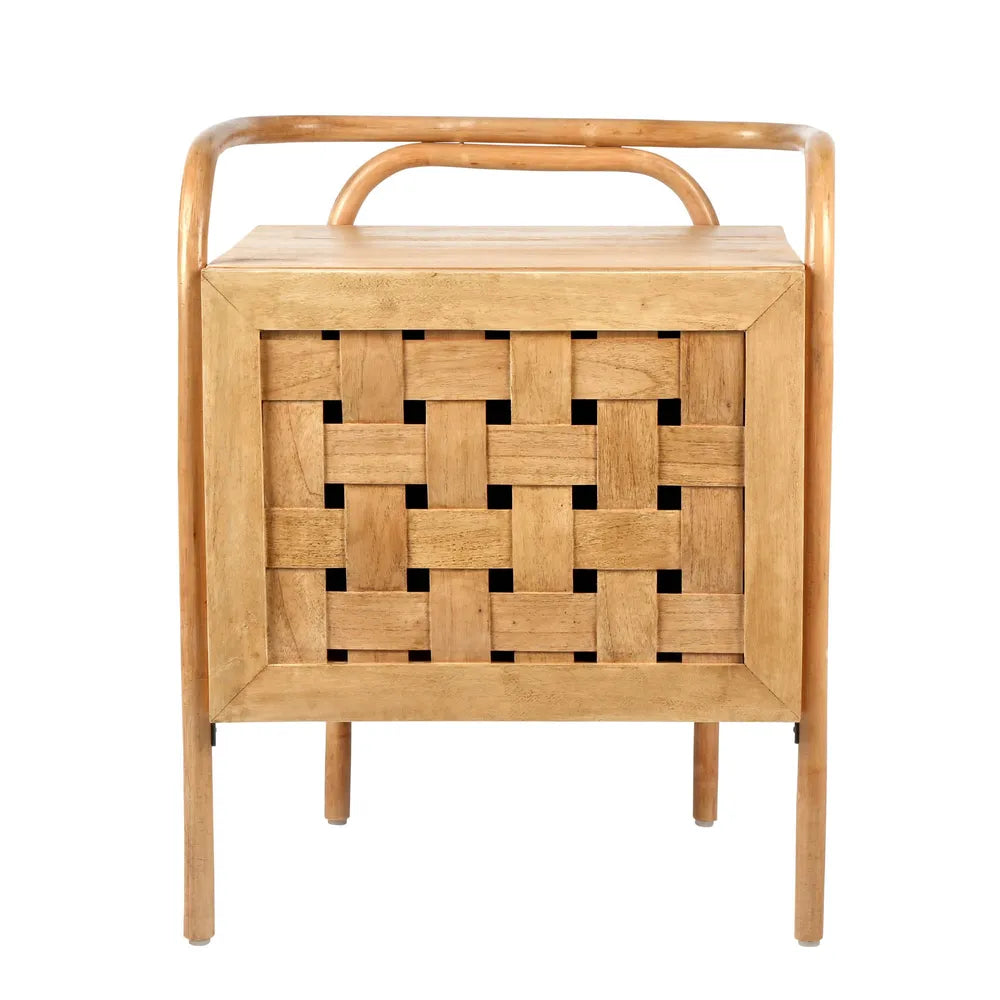 Weave Bedside Table (Natural)
