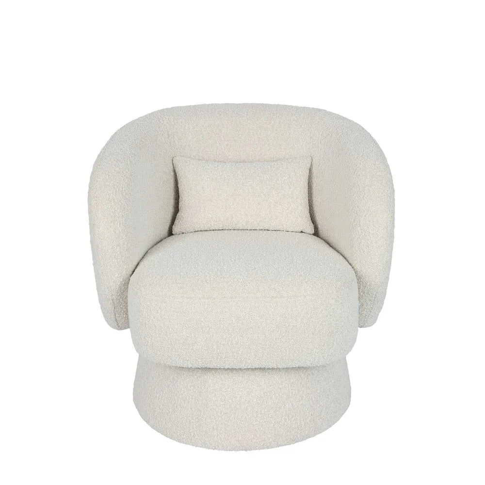 Selena Swivel Armchair - White