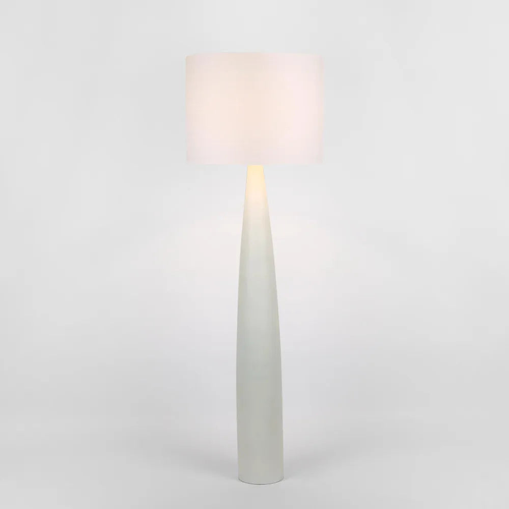 Samson Floor Lamp - White - White Shade