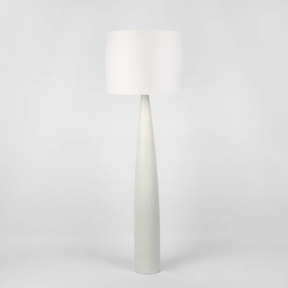 Samson Floor Lamp - White - White Shade