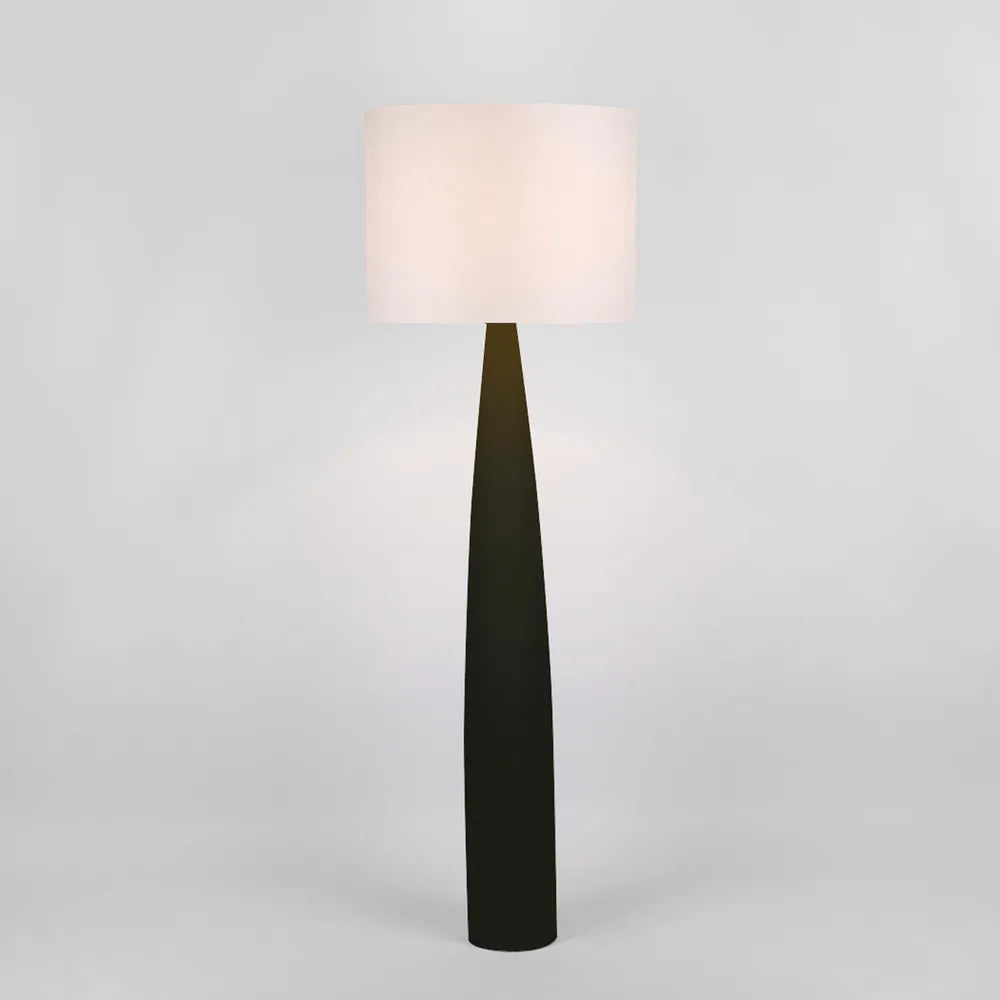 Samson Floor Lamp - Black - White Shade