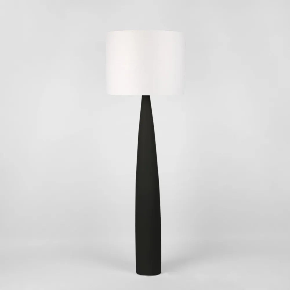 Samson Floor Lamp - Black - White Shade