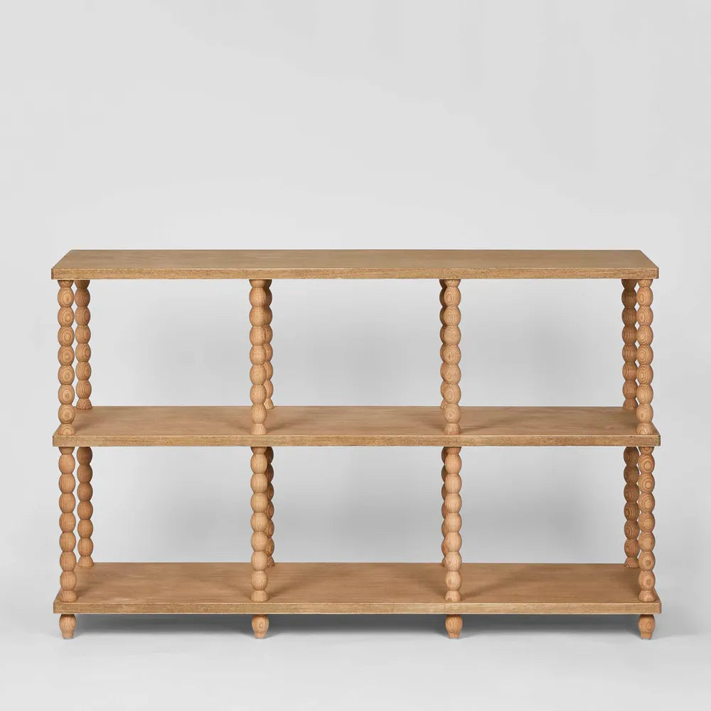 Bobbin Oak Console Table - Natural