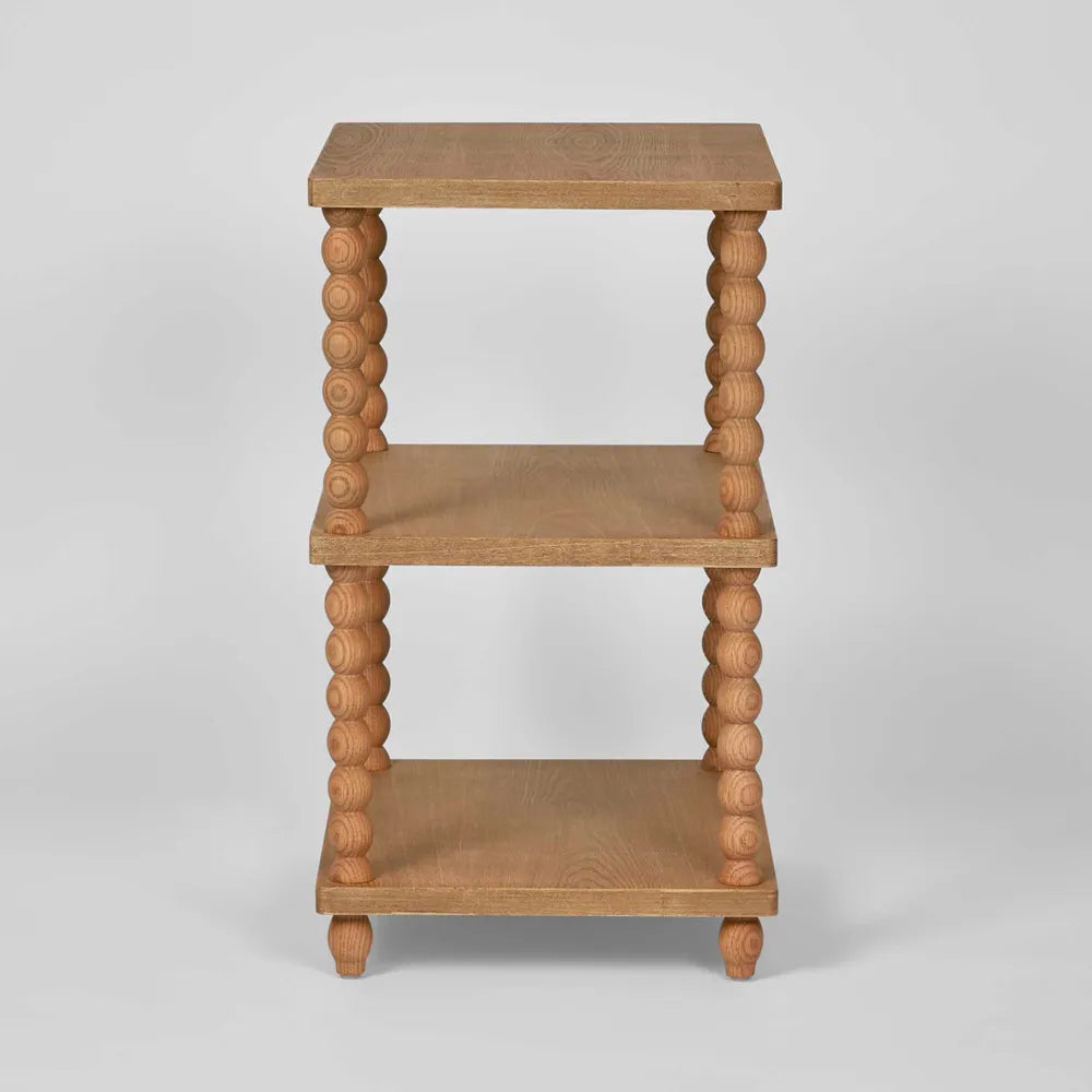 Bobbin Oak Side Table - Natural