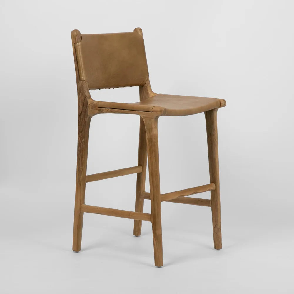 Marvin Bar Stool High Back - Toffee