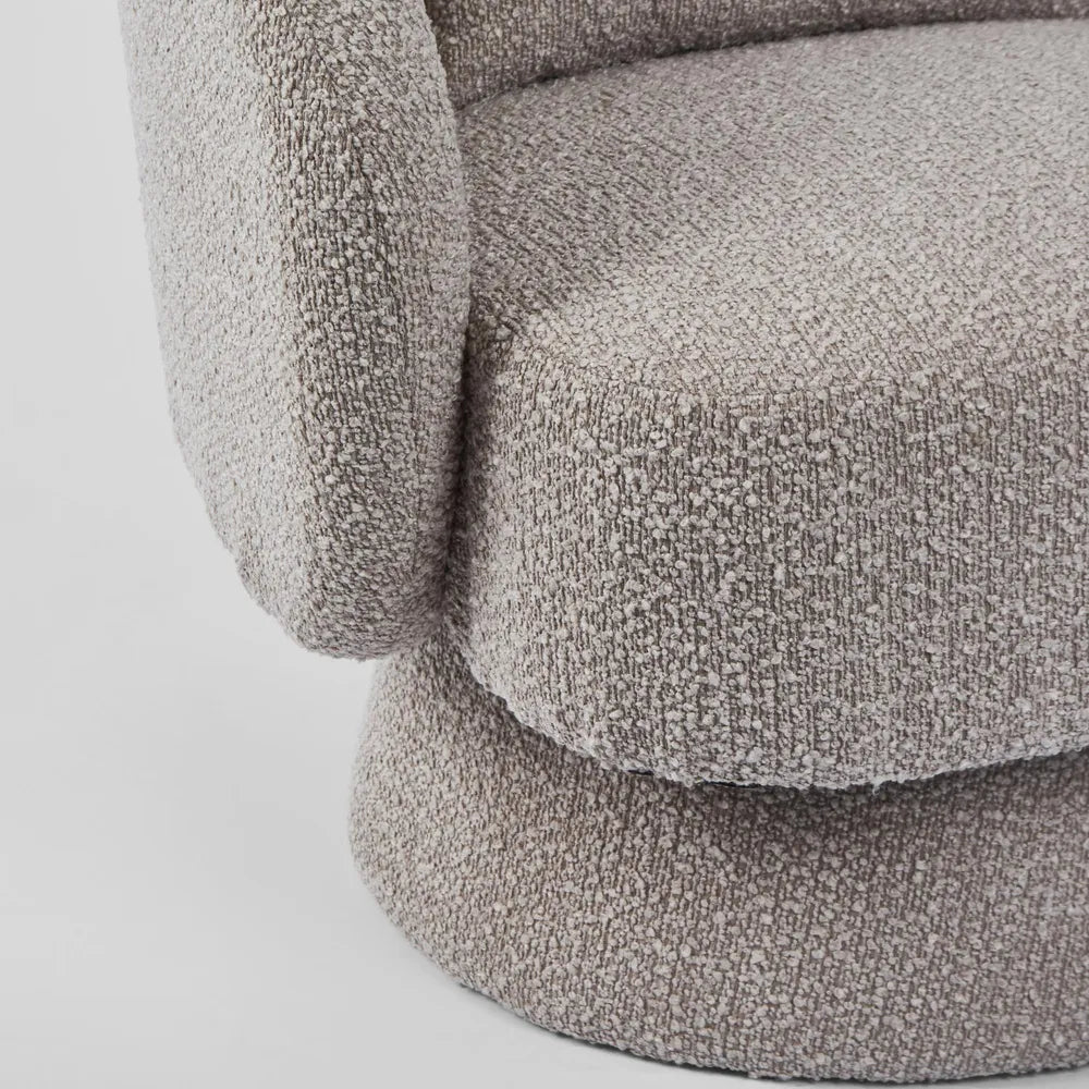 Selena Swivel Armchair - Stone