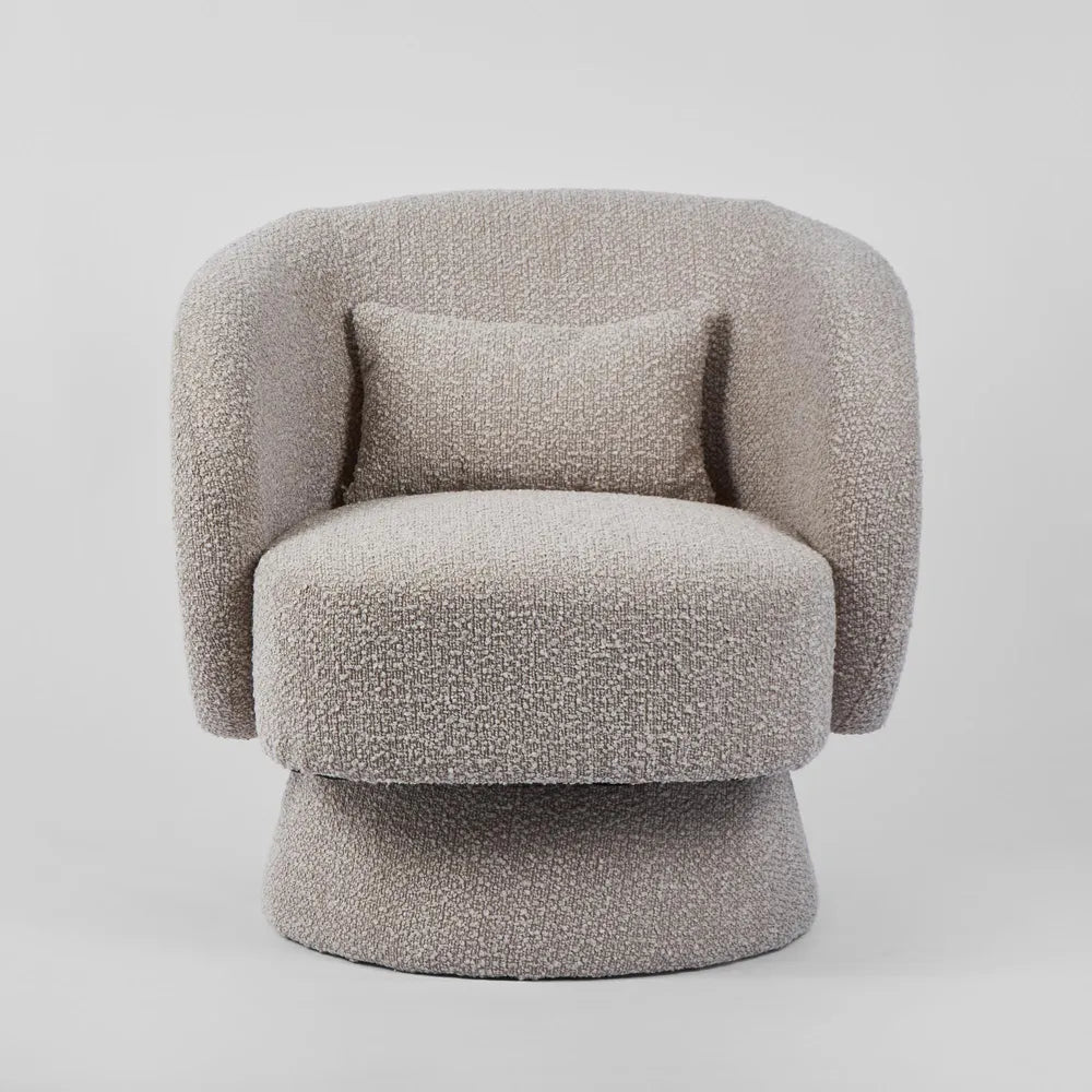 Selena Swivel Armchair - Stone