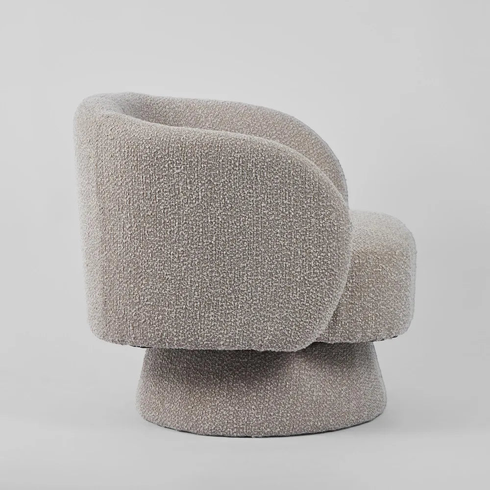 Selena Swivel Armchair - Stone