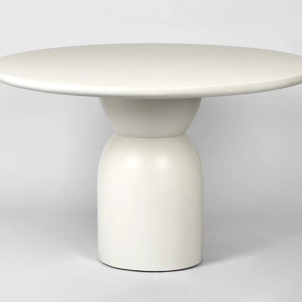 Olive Dining Table - Round - White