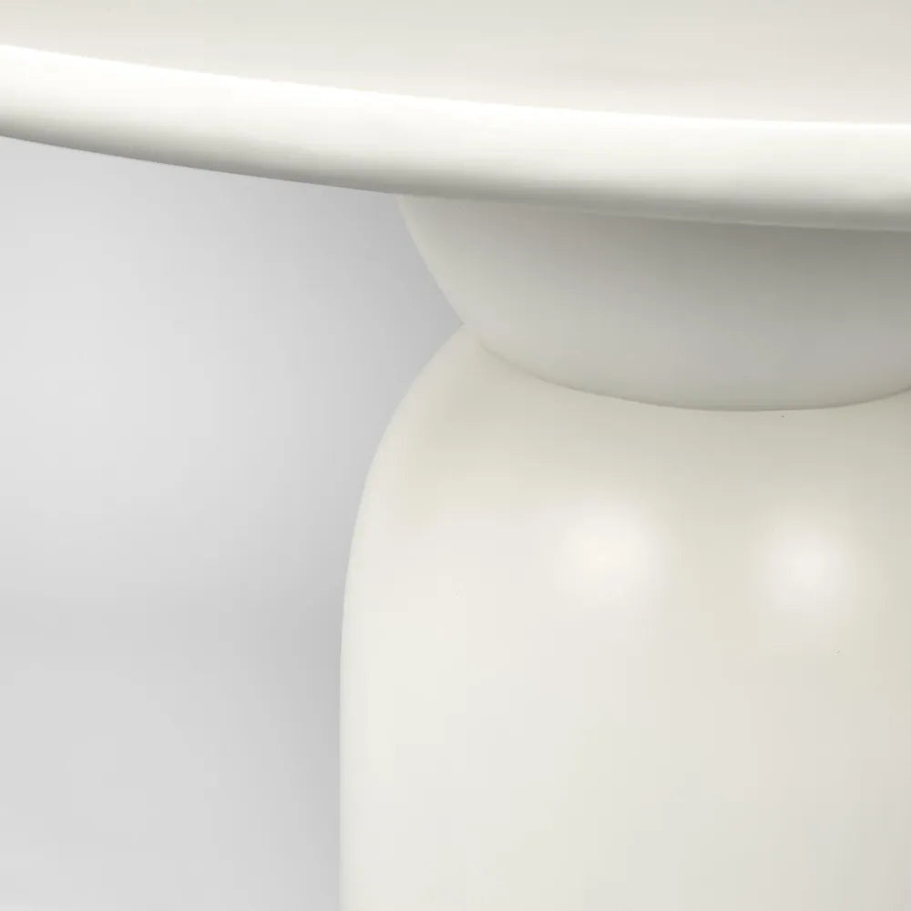 Olive Dining Table - Round - White