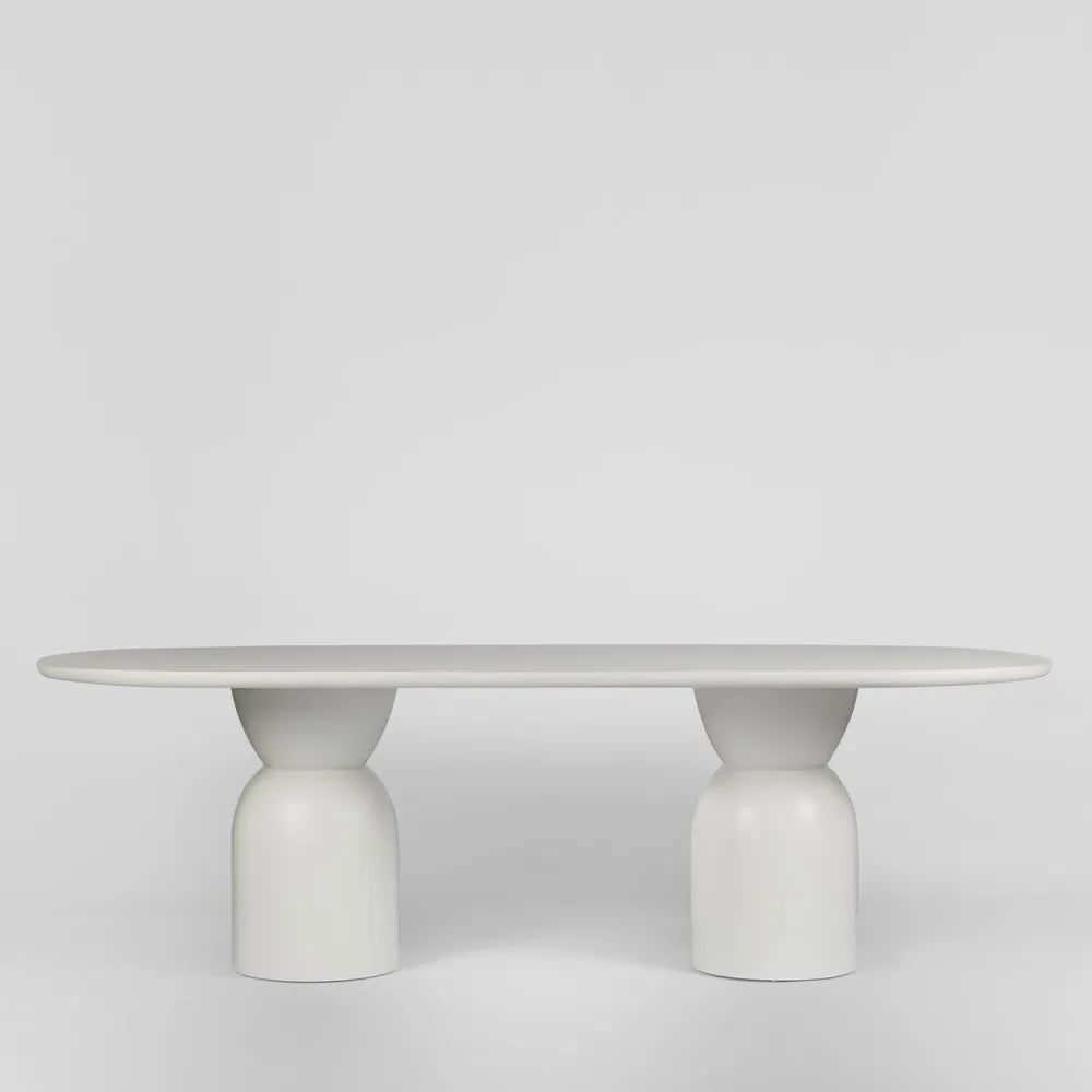 Olive Dining Table - Oval - White