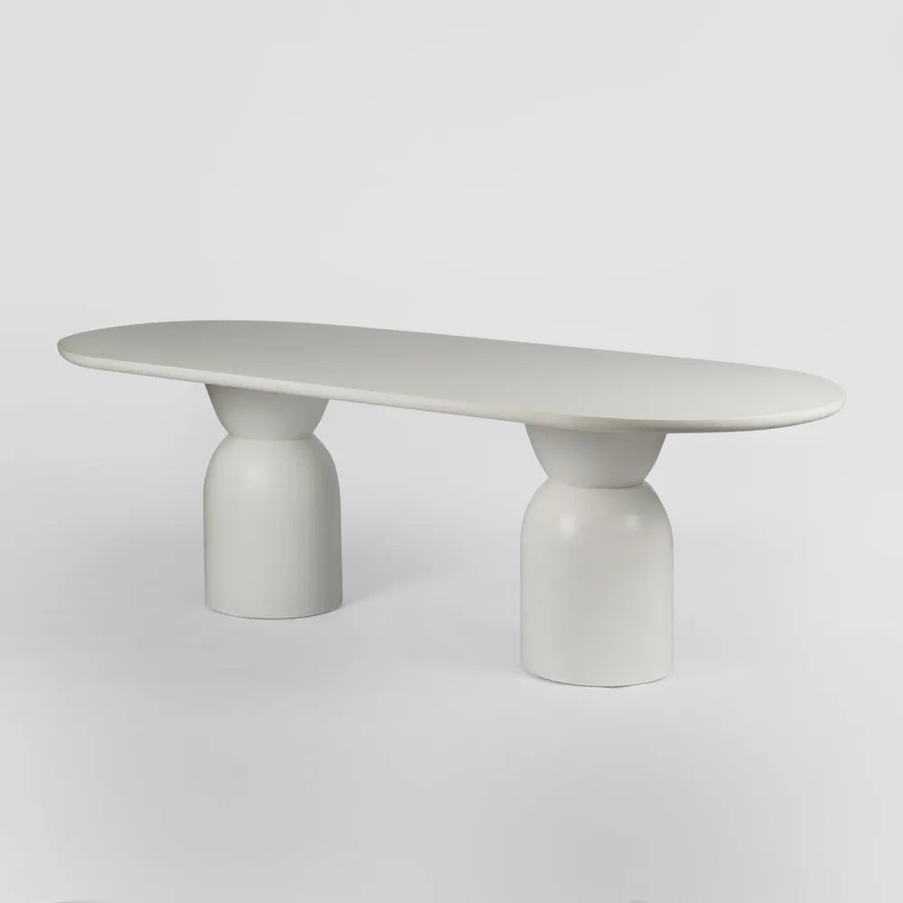 Olive Dining Table - Oval - White