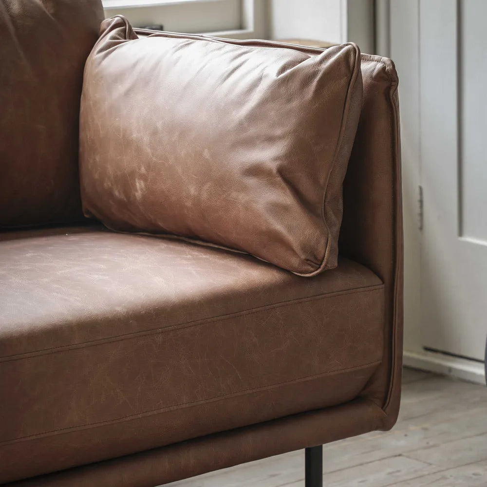 Wigmore Sofa - Brown Leather