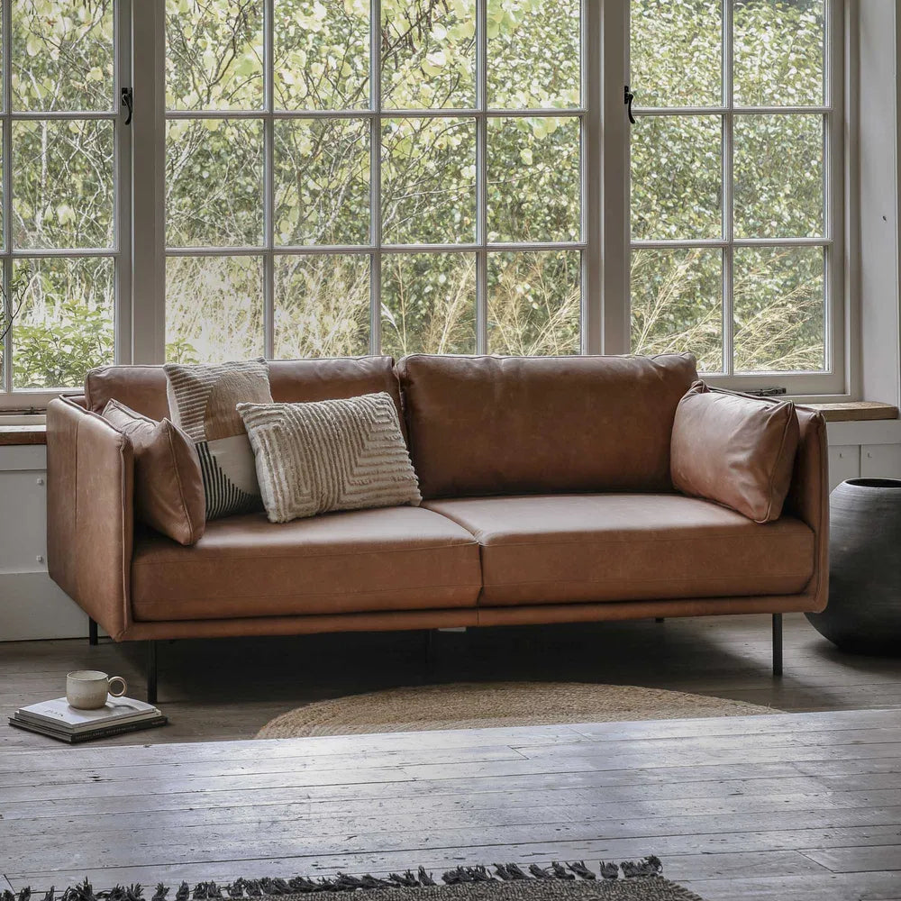 Wigmore Sofa - Brown Leather