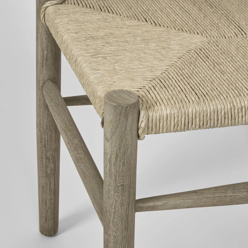 Arc Wishbone Chair - Grey/Natural