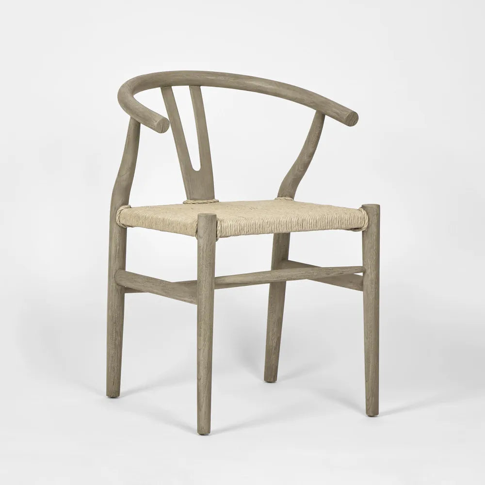 Arc Wishbone Chair - Grey/Natural