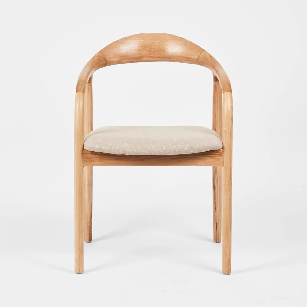 Mason Dining Chair - Ash/Natural Fabric