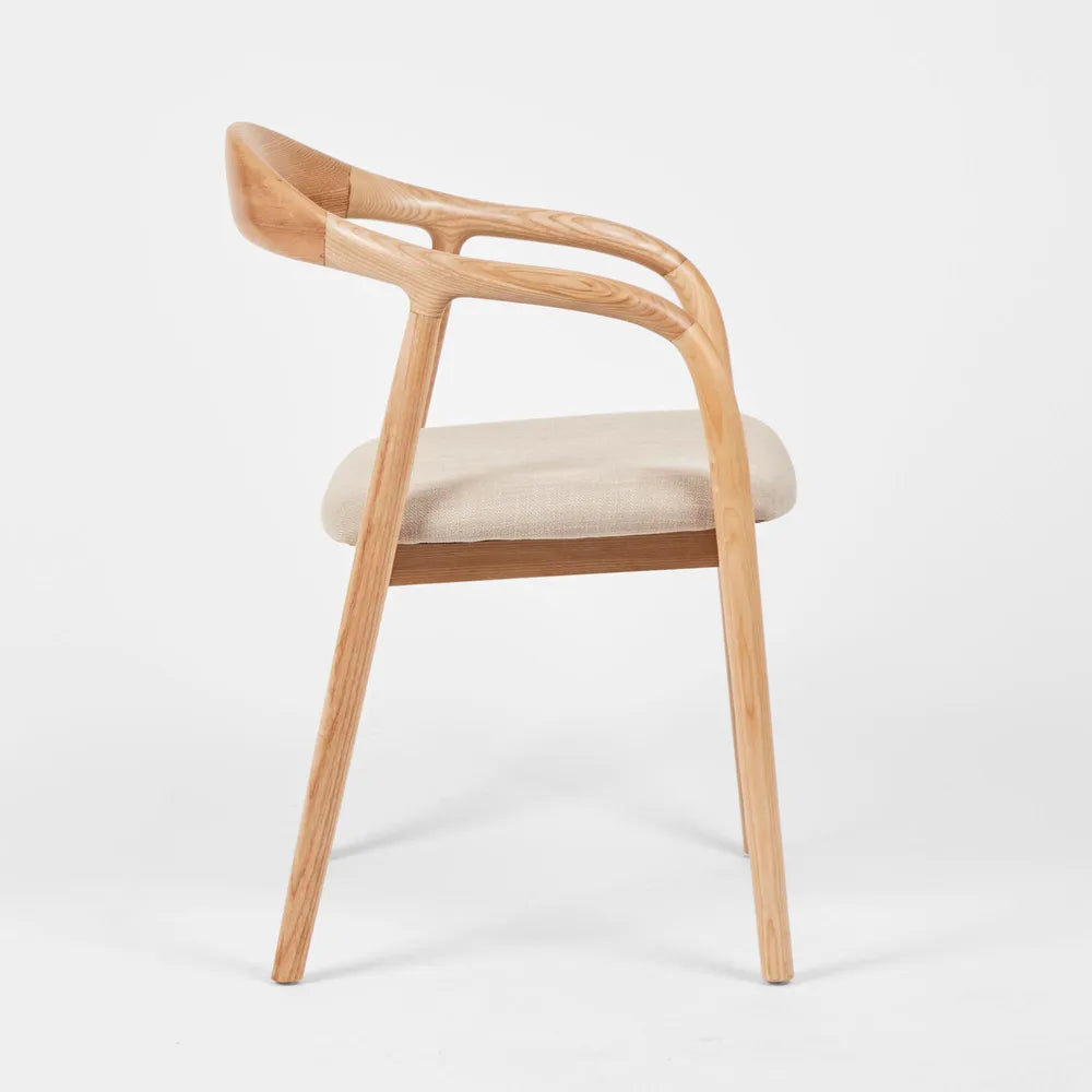 Mason Dining Chair - Ash/Natural Fabric