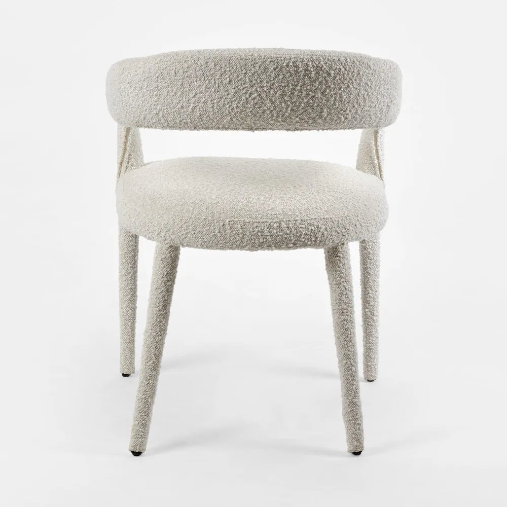 Nolan Dining Armchair - Boucle Fabric