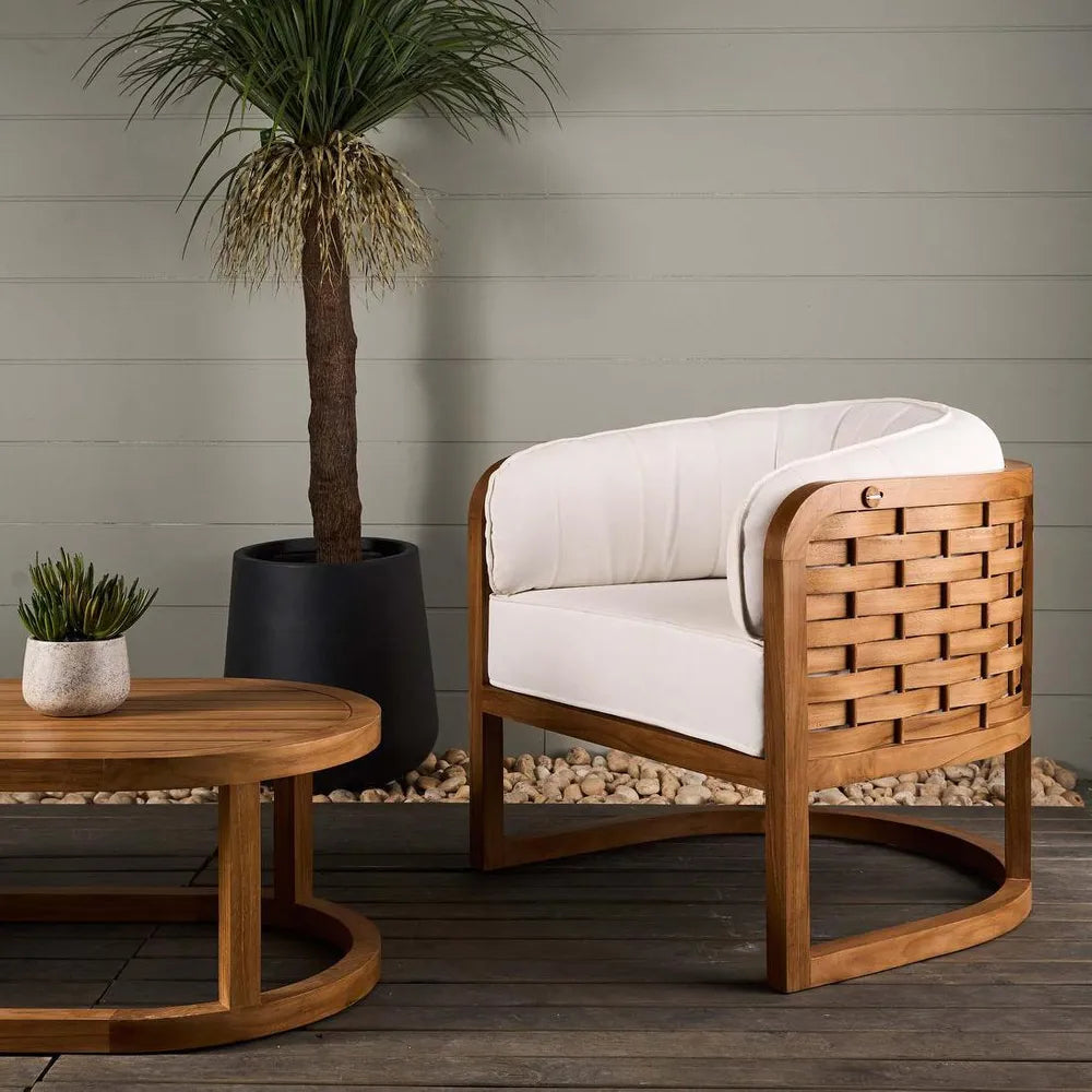 Weave Teak Armchair - Outdoor