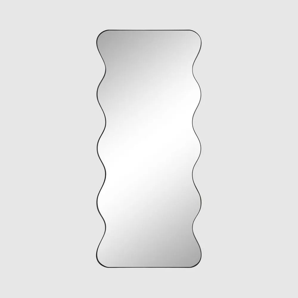 Kent Iron Floor Mirror - Black