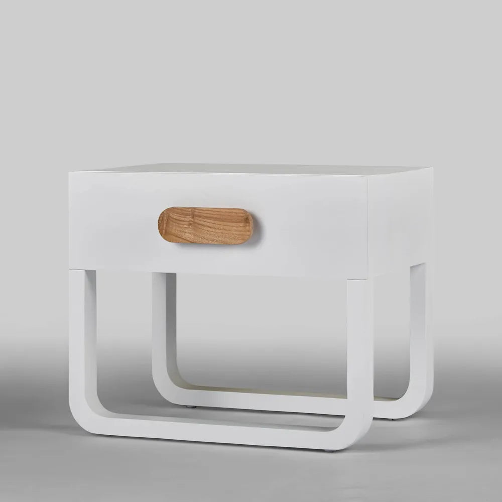 Norma Bedside Table - White