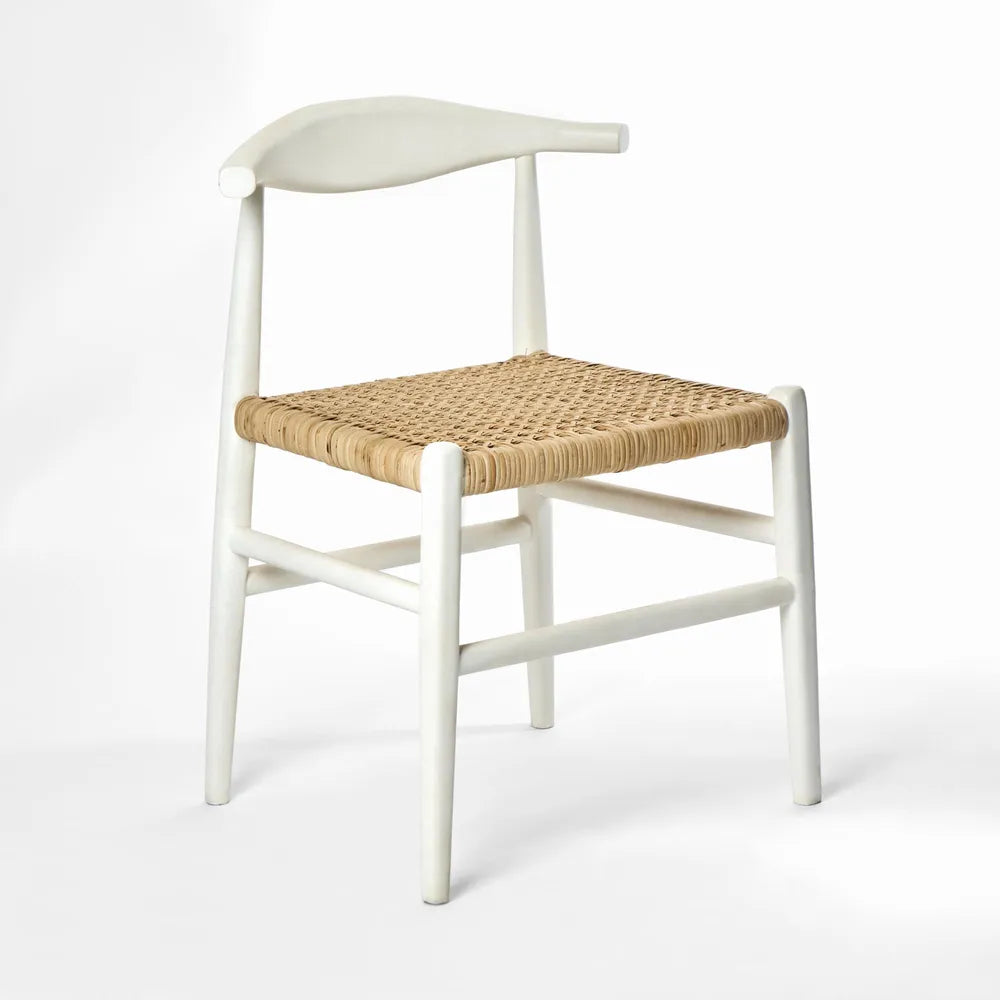 Sorren Dining Chair - White/Natural