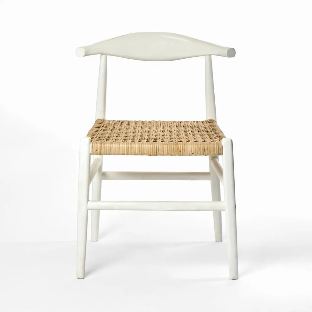 Sorren Dining Chair - White/Natural