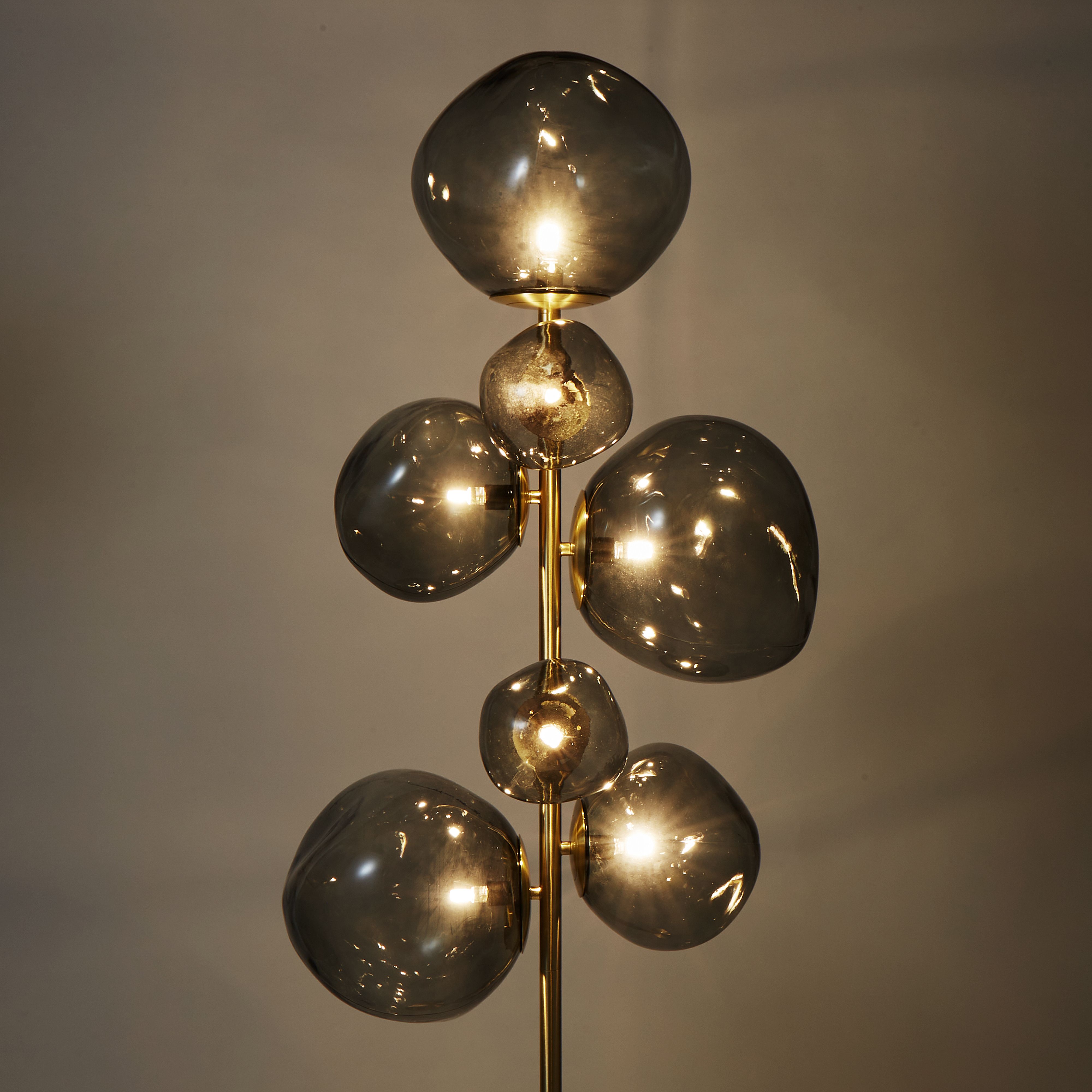 Athena Metallic Floor Lamp - Black/Gold