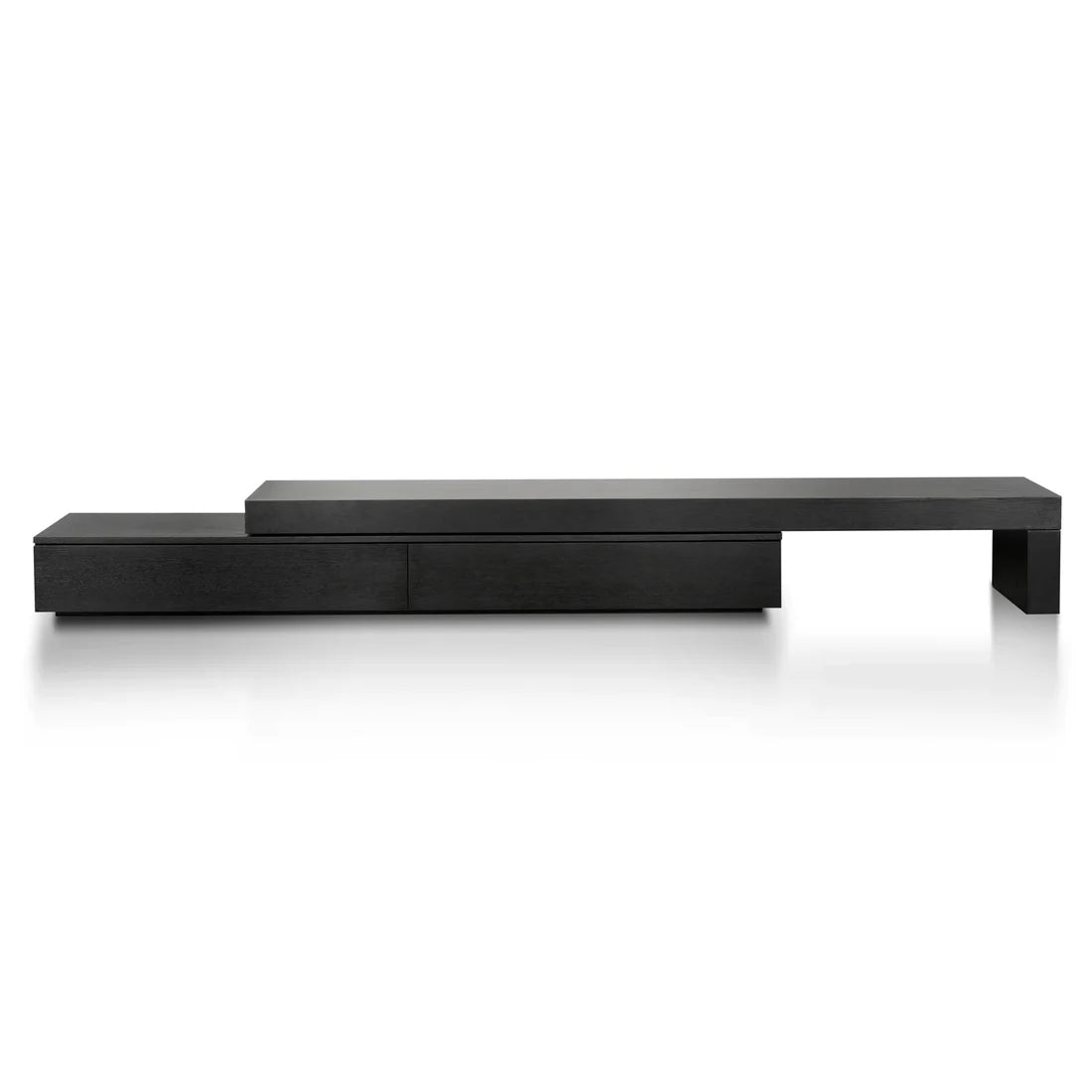 Katherine Extendable Entertainment TV Unit - Black Oak