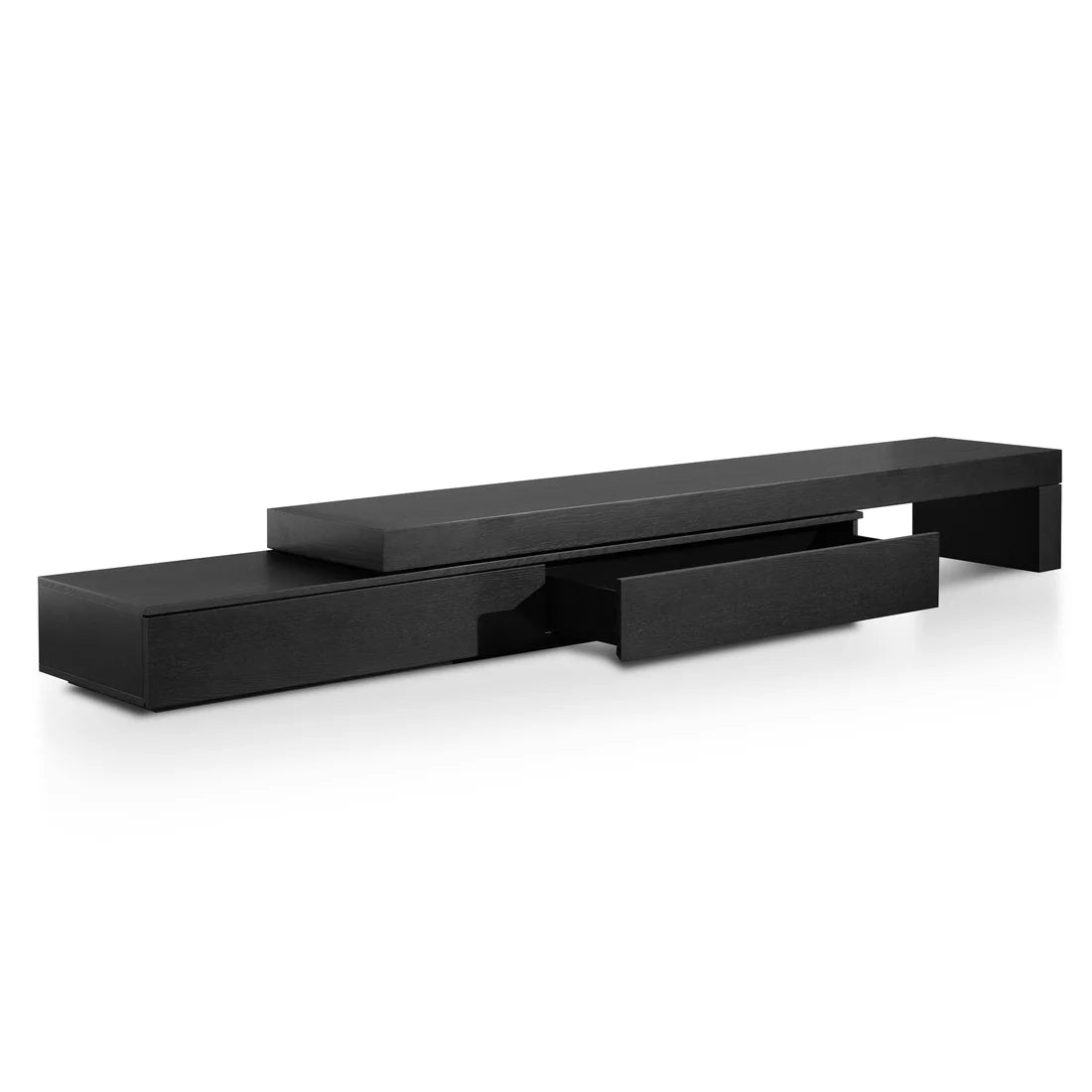 Katherine Extendable Entertainment TV Unit - Black Oak