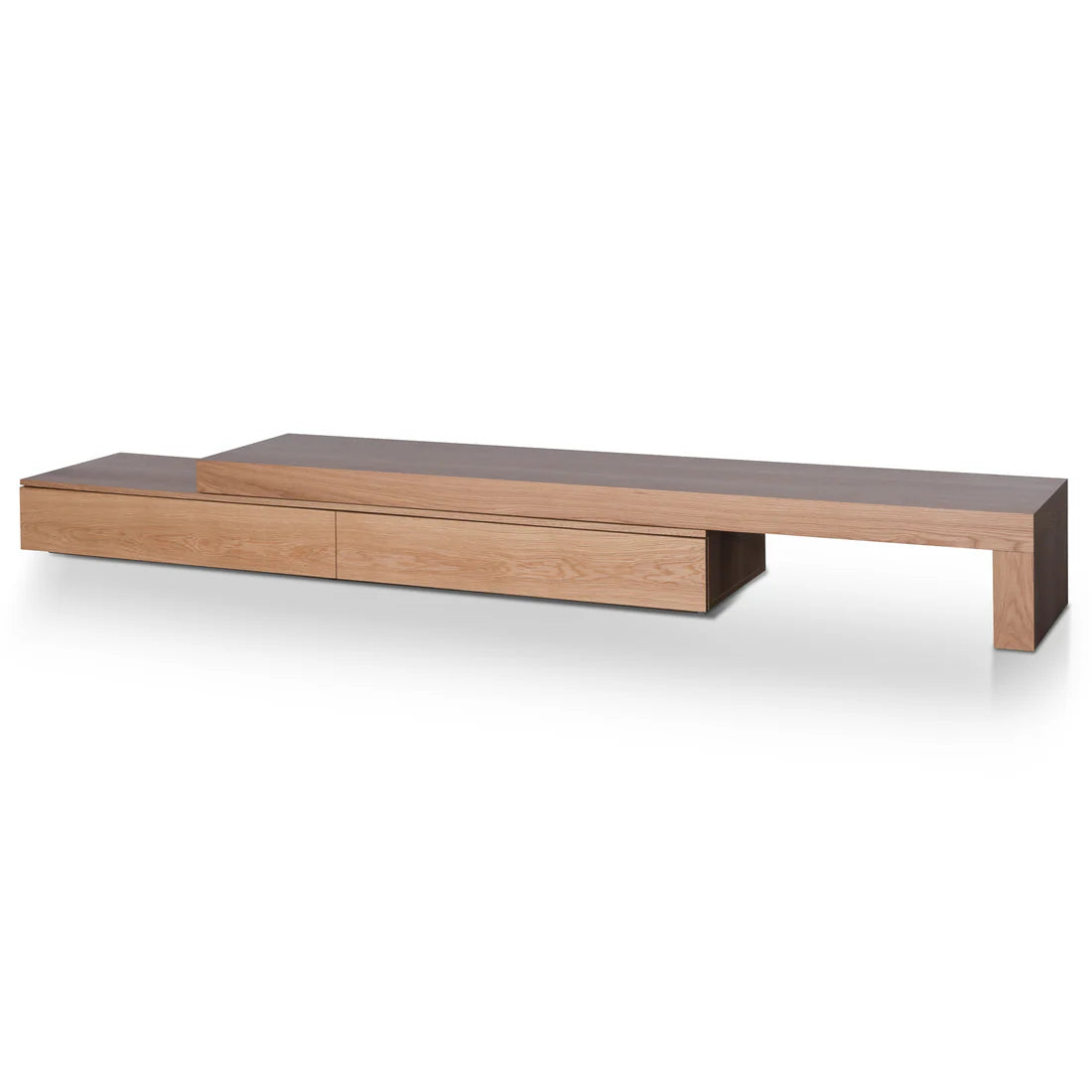 Katherine Extendable Entertainment TV Unit - Natural Oak