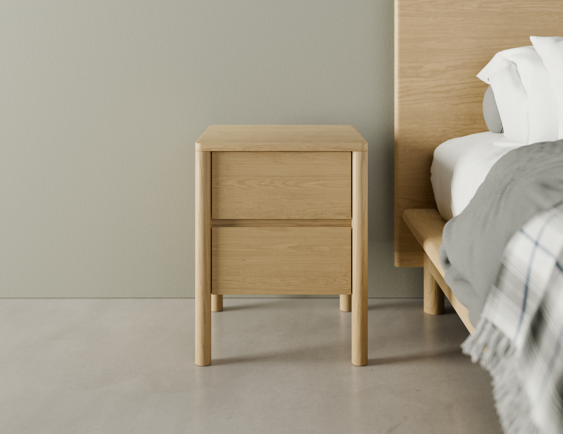 Nordica Solid Oak Bedside Table