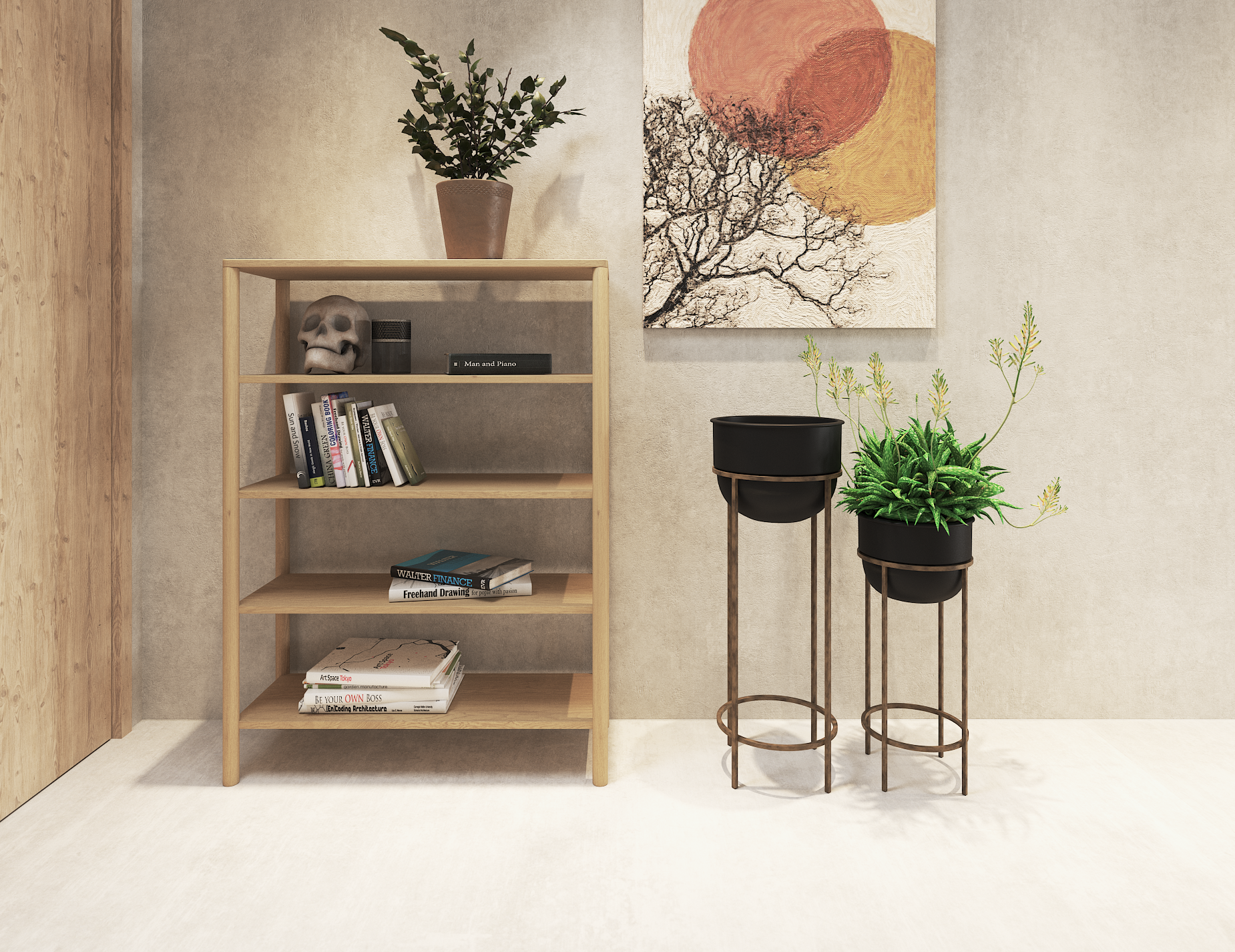 Nordica Solid Oak Bookshelf