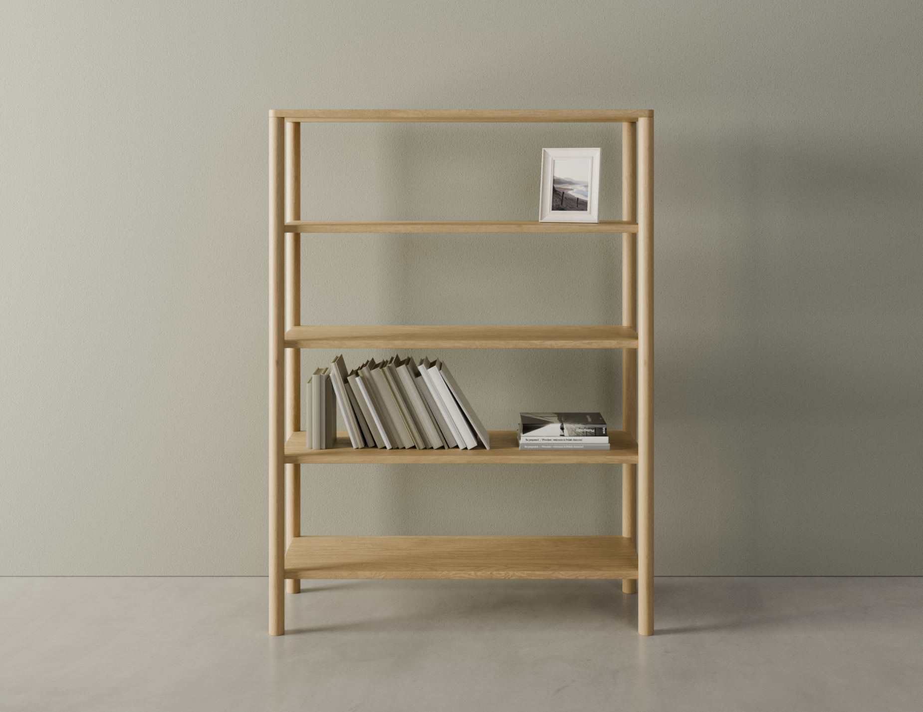 Nordica Solid Oak Bookshelf